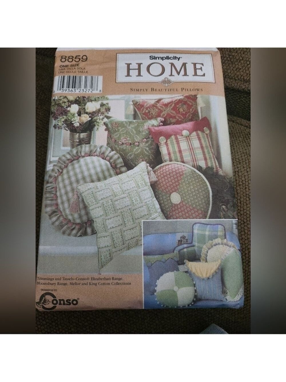 Simplicity 8859 ~ Simply Beautiful Pillows (6 Styles) Sewing Pattern